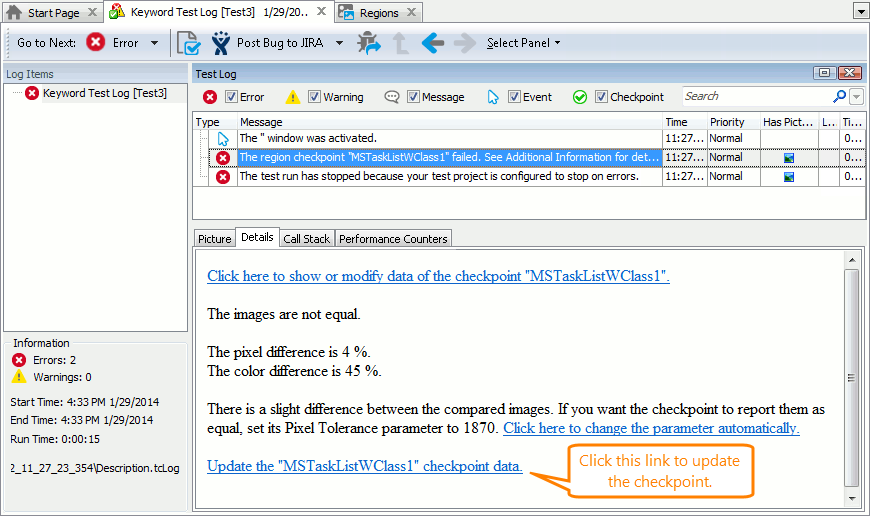 Updating Region checkpoint from the test log.