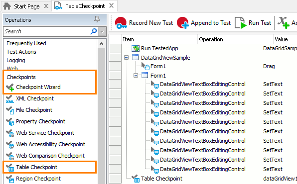 Table Checkpoint: Adding table checkpoints to keyword tests