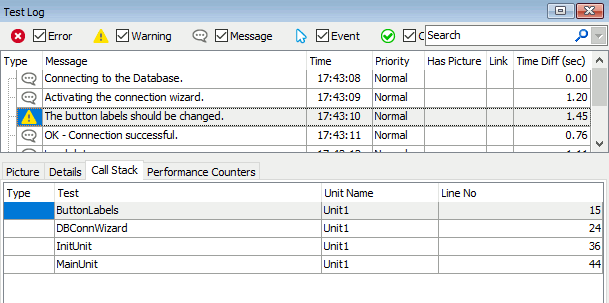 Call Stack Panel