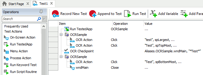 An ocr-based keyword test