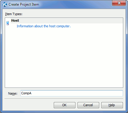 Adding a new host to the Hosts collection