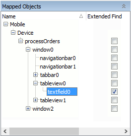 Text editor object with enabled Extended find option
