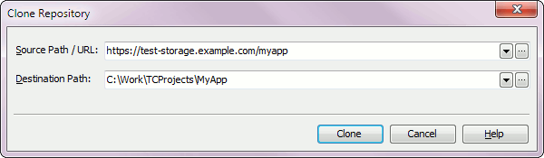 Clone Repository Dialog