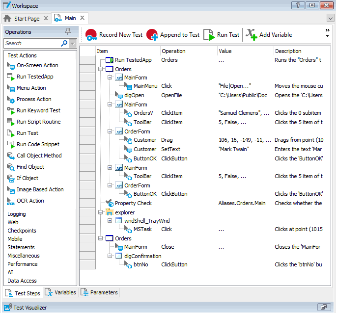 KDTest Editor