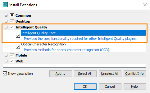 Enable the Intelligent Quality add-on