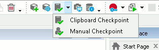 Clipboard Checkpoint on the Tools Toolbar
