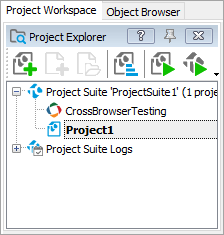 A blank project in the Project Explorer