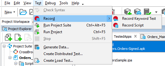 Testing Xamarin.Forms applications tutorial: Start recording