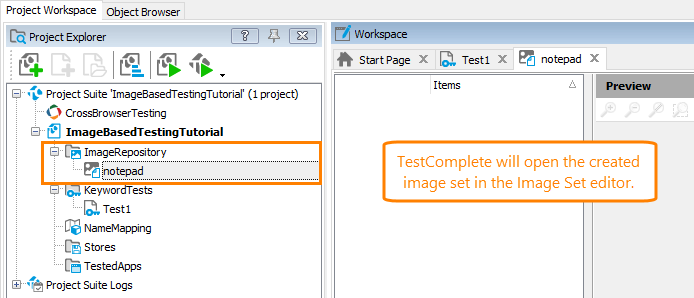 Image-Based Testing Tutorial: Image Set