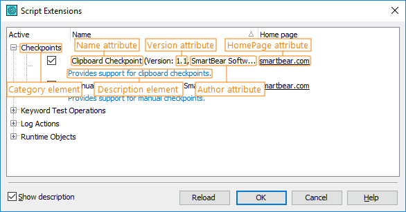 ScriptExtension Attributes