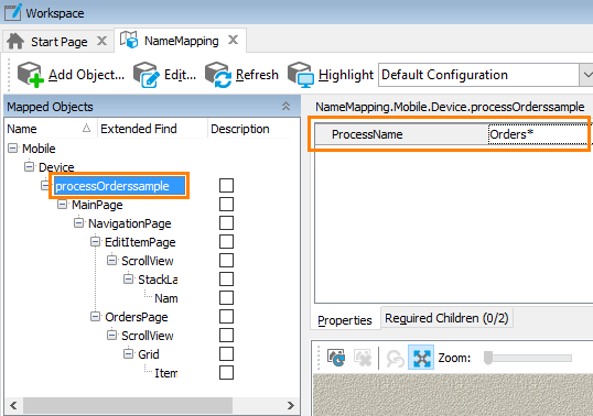 Testing Xamarin.Forms applications tutorial: Modify the recognition criteria of the Process object