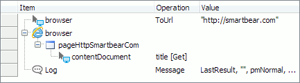 Keyword test that gets the contentDocument.title property value