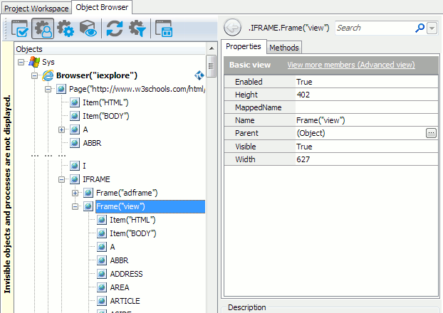 Frames in the Tag model