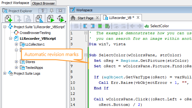 Automatic Revision Marks