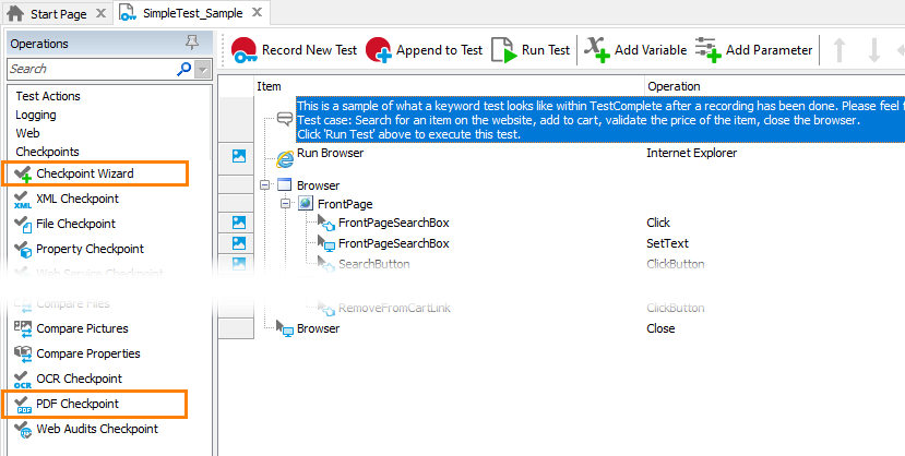 PDF Checkpoint: Adding PDF checkpoints to keyword tests