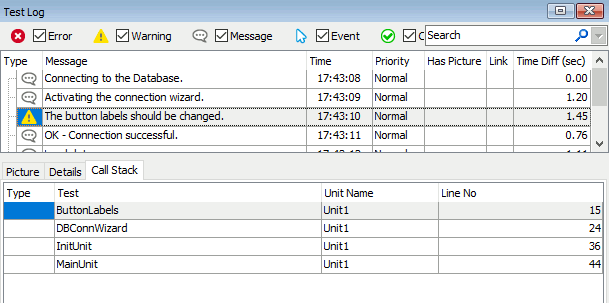 Call Stack Panel