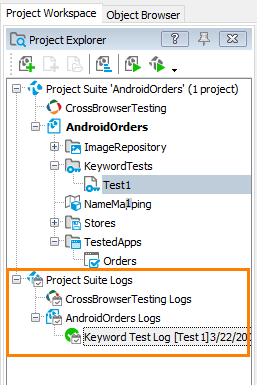 Getting Started With TestComplete (Android): The sample test log