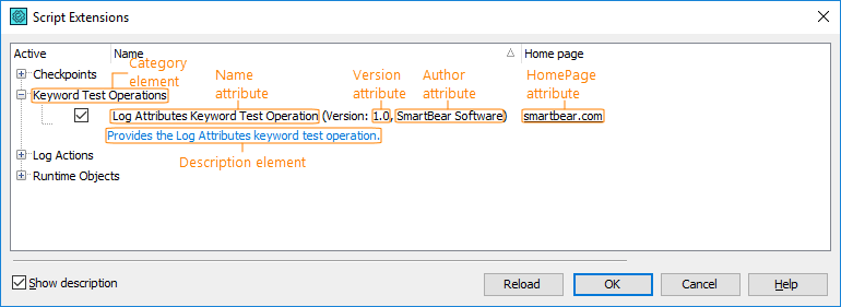 ScriptExtension Attributes