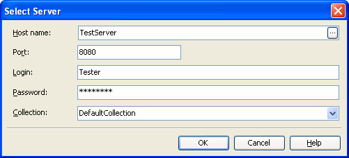 Select Server Dialog