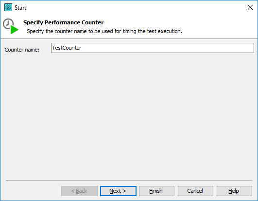 Specify the name of the new performance counter
