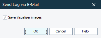 Send Log via Email dialog