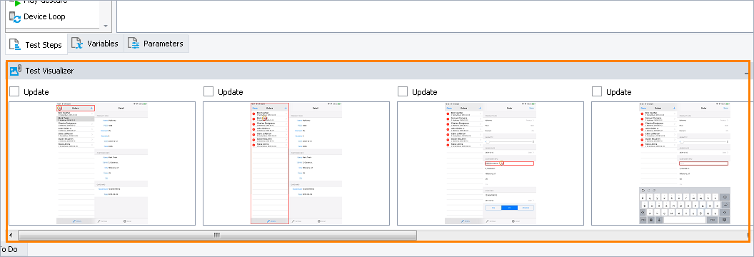 Getting Started With TestComplete (iOS): Test Visualizer panel