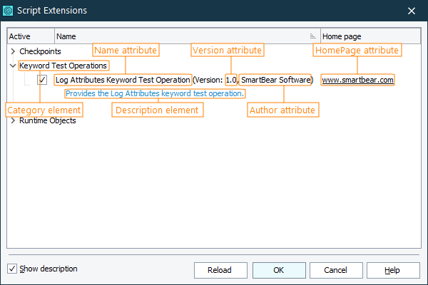 ScriptExtension Attributes