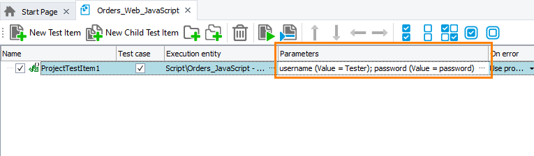 Integration with CrossBrowserTesting.com: Setting test item parameters