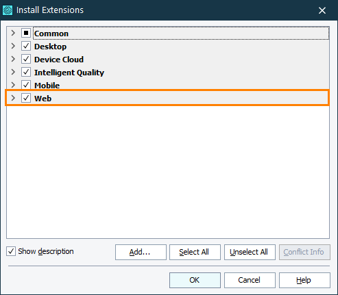 CrossBrowserTesting tutorial: Web plugins must be enabled in TestComplete