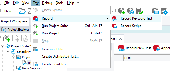 Testing Xamarin.Forms applications tutorial: Start recording