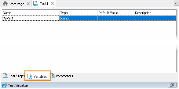 Variables Page