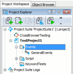 The Events Project Item and Events Controls