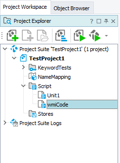 Script Extension Project in the Project Explorer