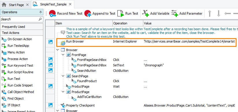 CrossBrowserTesting tutorial: The Run Browser operation