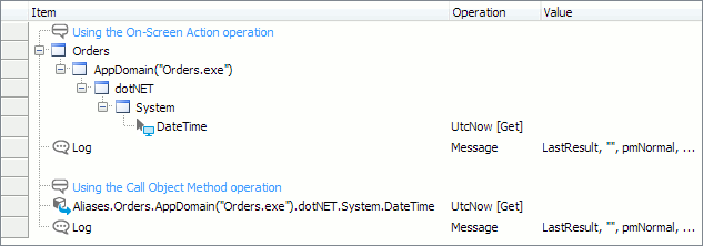 Using .NET non-visual DateTime component in a keyword test