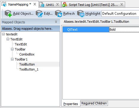 Sample Name Mapping for a Qt application