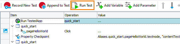 Testing Electron applications tutorial: Run the recorded keyword test