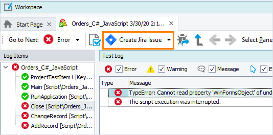 Create Jira Issue