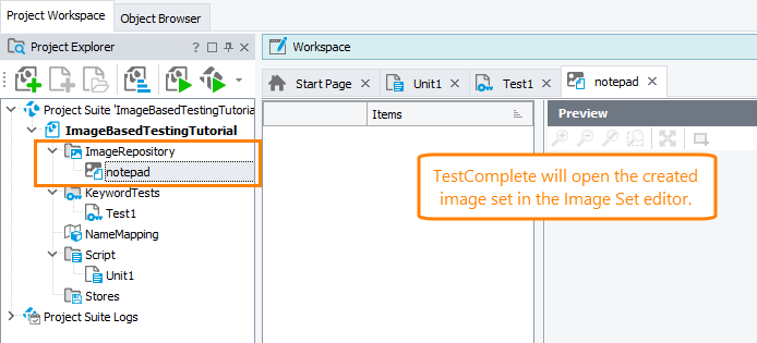 Image-Based Testing Tutorial: Image Set