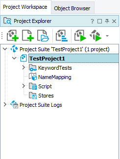 A blank project in the Project Explorer