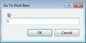 TestComplete integration with Visual Studio: Go to Work Item dialog