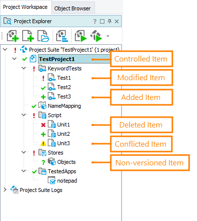 Subversion status icons in the Project Explorer Subversion status icons in Project Explorer