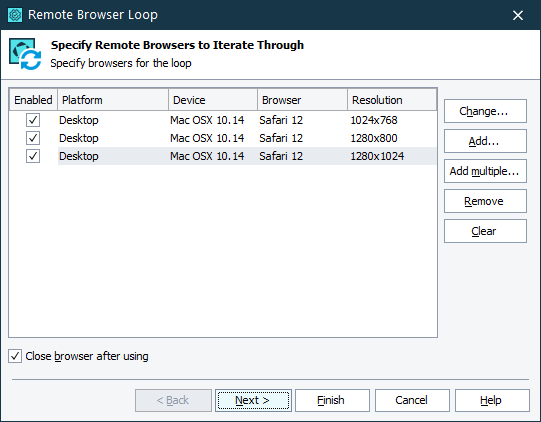 Remote environments added to the loop