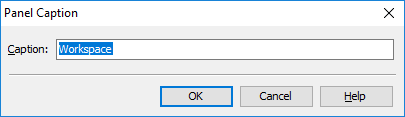 Panel Caption Dialog