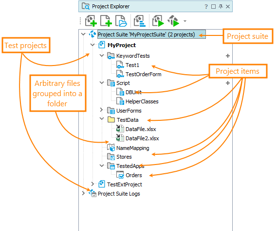 Project Explorer panel