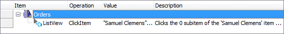 A keyword test operation over a C++Builder object addressed using its alias