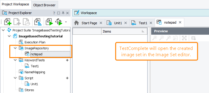 Image-Based Testing Tutorial: Image Set