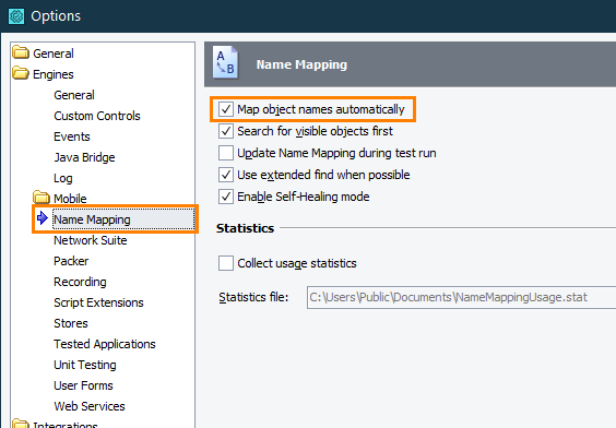 Configuring the project to map object automatically