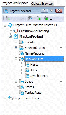 NetworkSuite project item expanded