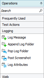 Custom operation in the Operations palette